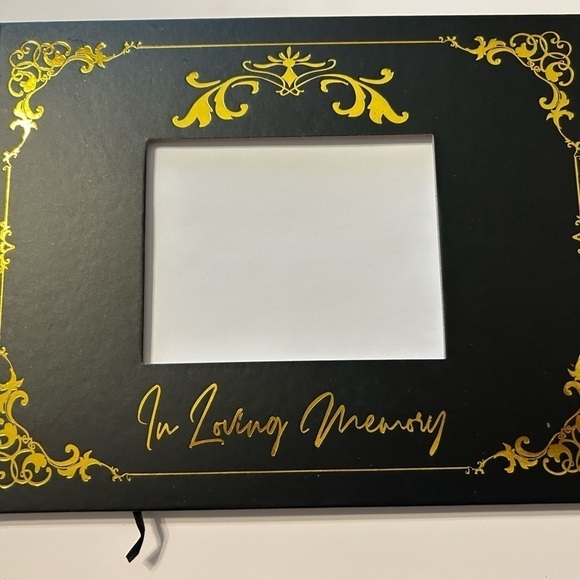 Source Unknown Other - In Loving Memory Funeral Guest Book for  Memorial Service -  Photo insert - NEW